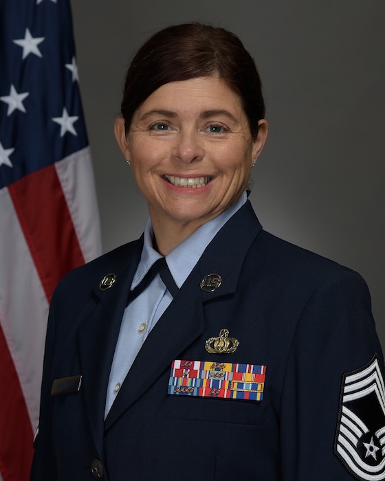 Official Photo of Chief Master Sergeant Nicole Shininger, Band Manager of the United States Air Force Band of Mid-America