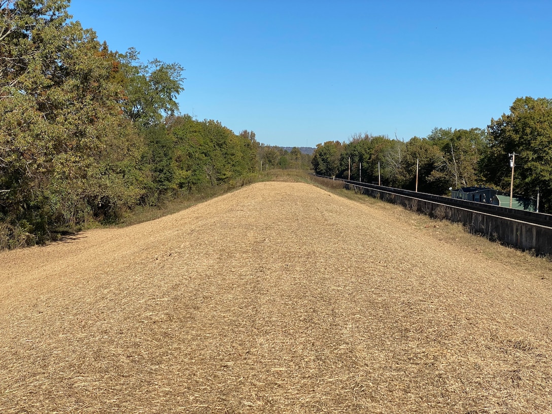 smooth gravel topping levee repairs