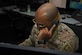Senior Airman Zion Coleman, 316th Security Forces Base Defense Operations Center controller, receives a call initiating the start of a training for Security Forces, the Office of Special Investigations, and Judge Advocates at Joint Base Andrews, Md., Oct. 30, 2020. BDOC is responsible for dispatching patrolmen when calls come in.