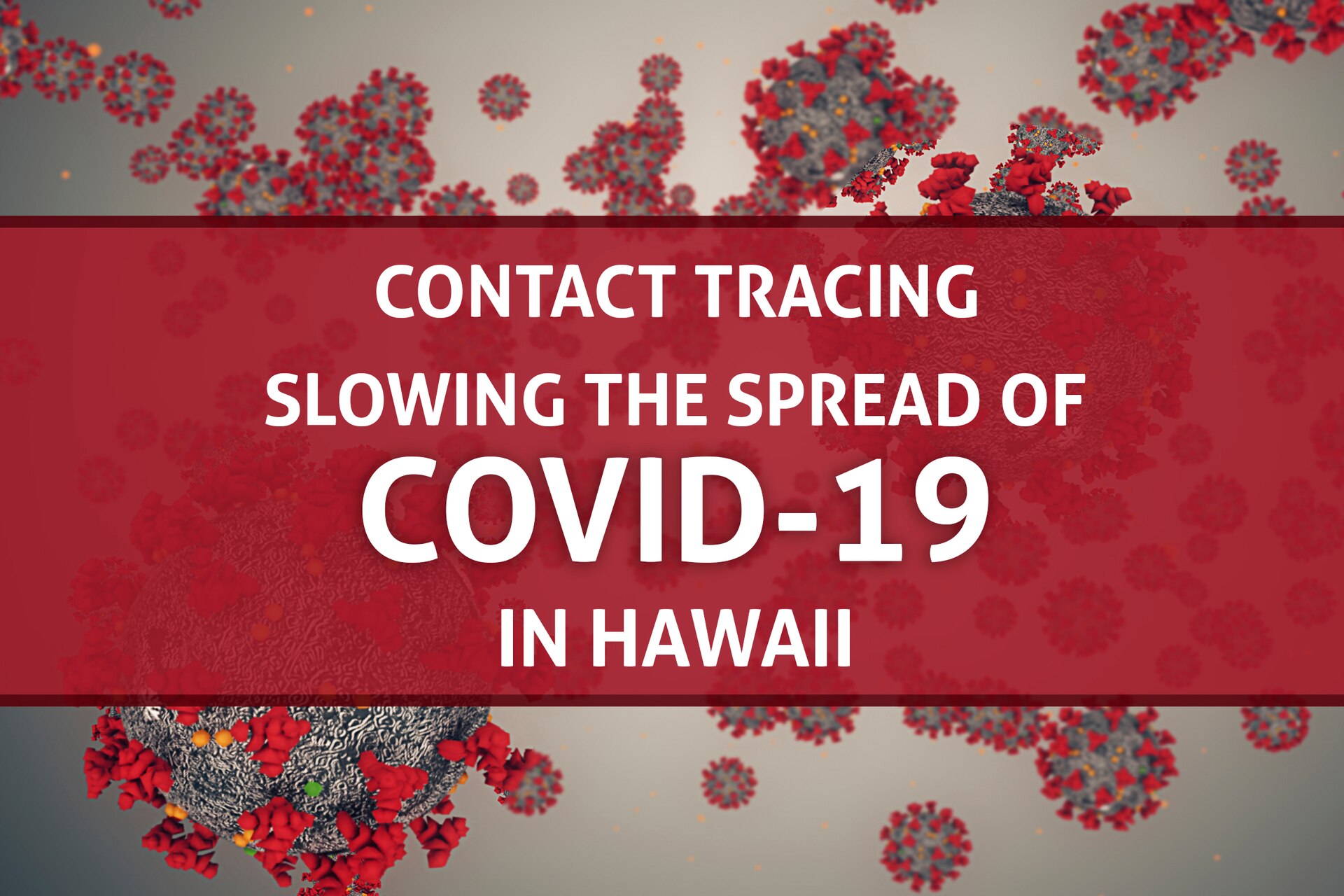 As part of a joint public health working group, DoD public health officials have been working to train service members and civilian employees on how to conduct contact tracing on Oahu to help slow the spread of the virus. 

To help in the fight, Public Health Command-Pacific and Tripler Army Medical Center have been leading the way since the end of April to ensure Army units have trained Soldiers that are ready to respond as contact tracers in the event of a COVID-19 positive case or close contact within their unit. (U.S. Army graphic by Amber Kurka)