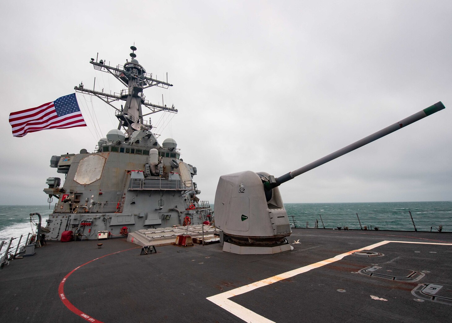 SOUTH CHINA SEA (Nov. 21, 2020) The guided-missile destroyer USS Barry (DDG 52) conducts routine underway operations. Barry is forward-deployed to the U.S. 7th Fleet area of operations in support of a free and open Indo-Pacific. (U.S. Navy photo by Mass Communication Specialist Molly Crawford)