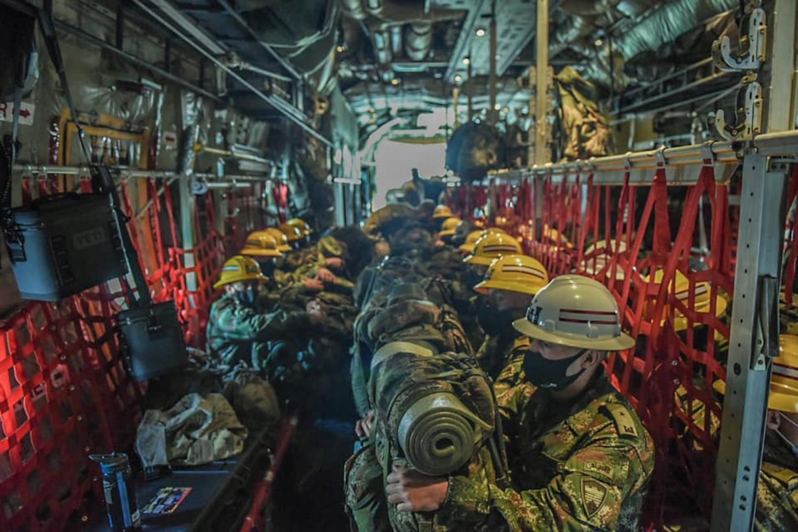 A U.S. Air Force C-130 transported 68 Colombian Army Soldiers to the Colombian island of San Andrés to support post-Hurricane Iota lifesaving and disaster-relief operations in the nearby Colombian island of Providencia.