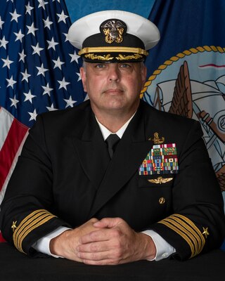 201123-N-N0443-1600 PENSACOLA, Fla. (Nov. 23, 2020) Official photo of Capt. Keith Dowling. (U.S. Navy photo)