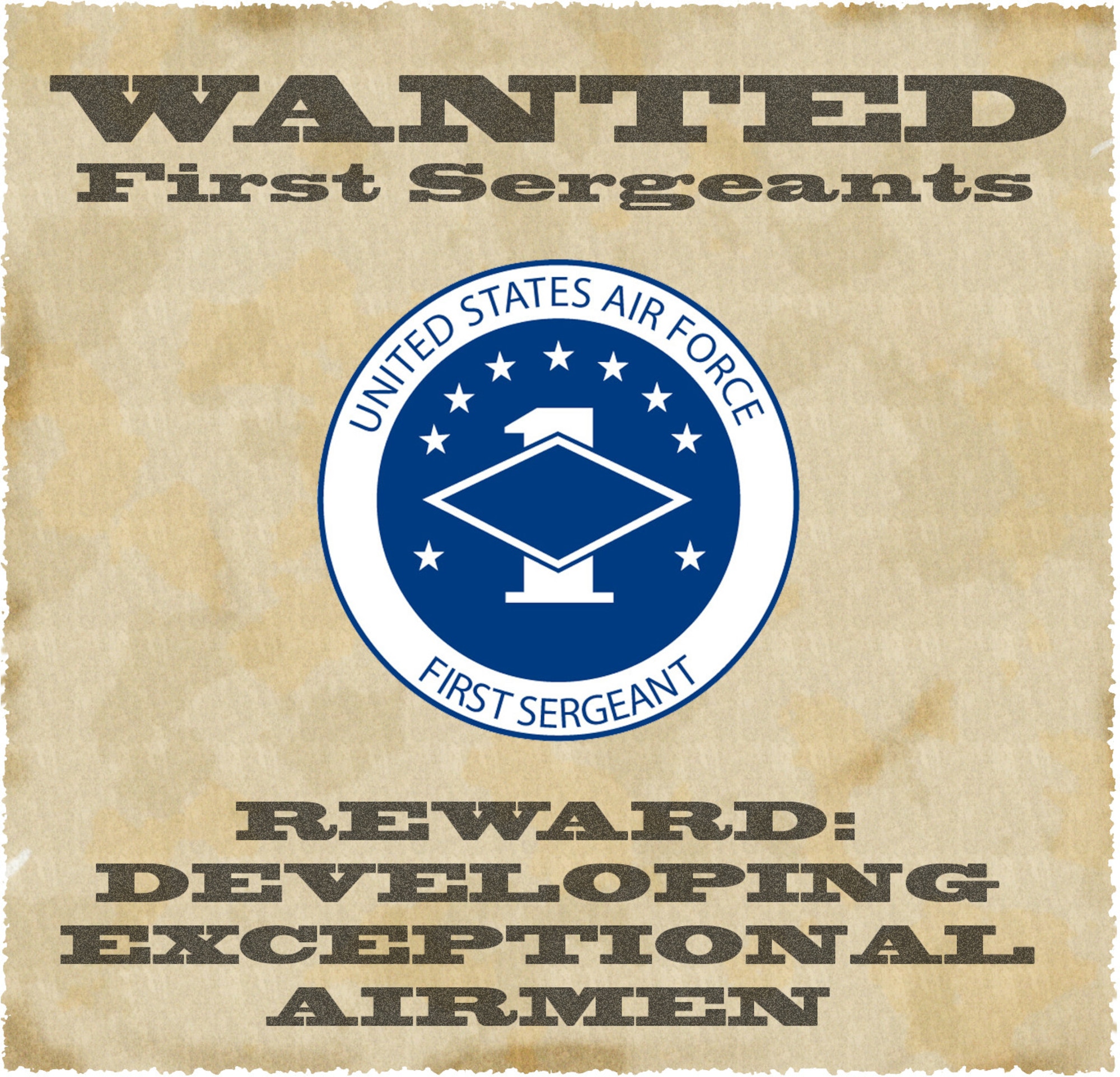 The 403rd Wing at Keesler Air Force Base, Miss. has three vacancies for first sergeants. The positions can be found on the Reserve Management Vacancy System. (U.S. Air Force graphic by Senior Airman Kristen Pittman)
