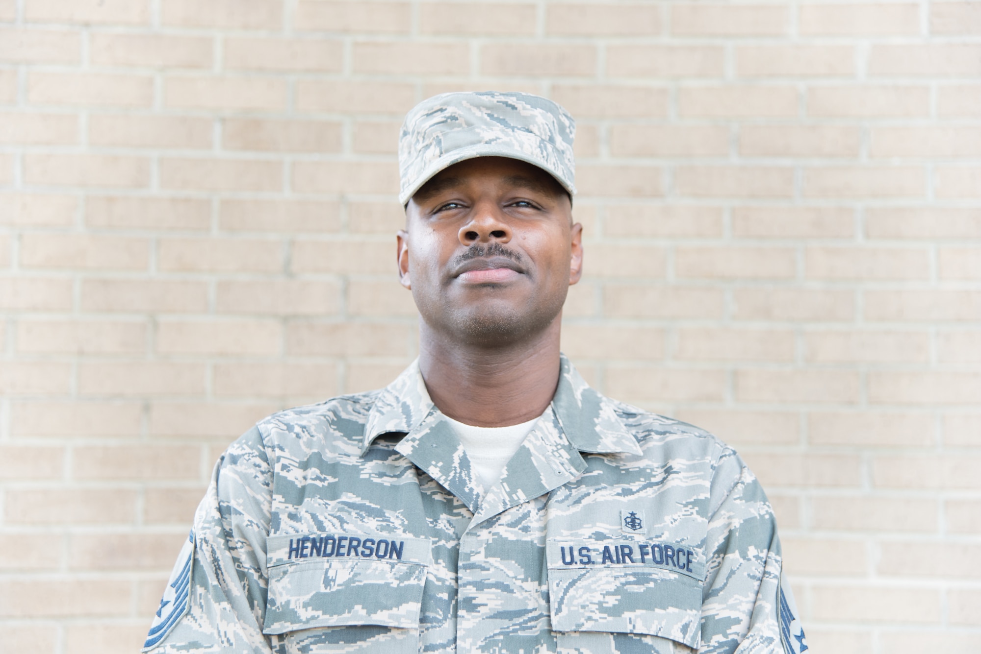 Master Sgt. Dionni Henderson, 41st Aerial Port Squadron first sergeant, poses for a photo March 3, 2017 at Keesler Air Force Base, Mississippi. (U.S. Air Force photo/Staff Sgt. Heather Heiney)