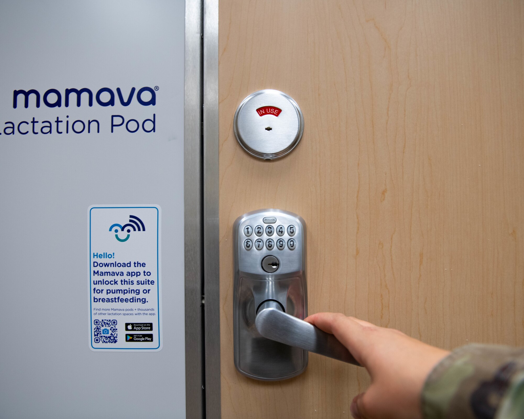 Mobile lactation pods provide secure location for nursing mothers to breastfeed/pump
