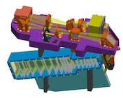 Conceptual design of NRL's Michelson Interferometer for Global High-resolution Thermospheric Imaging (MIGHTI) that is scheduled for flight aboard NASA's ICON mission in 2017. 
(Photo: U.S. Naval Research Laboratory) RELEASED