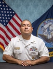 Studio portrait of CMCM Roy T. Garcia.