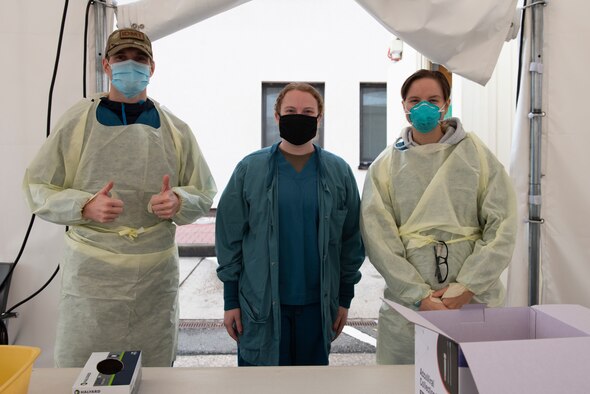 Members of the 86th Medical Group pose for a photo.