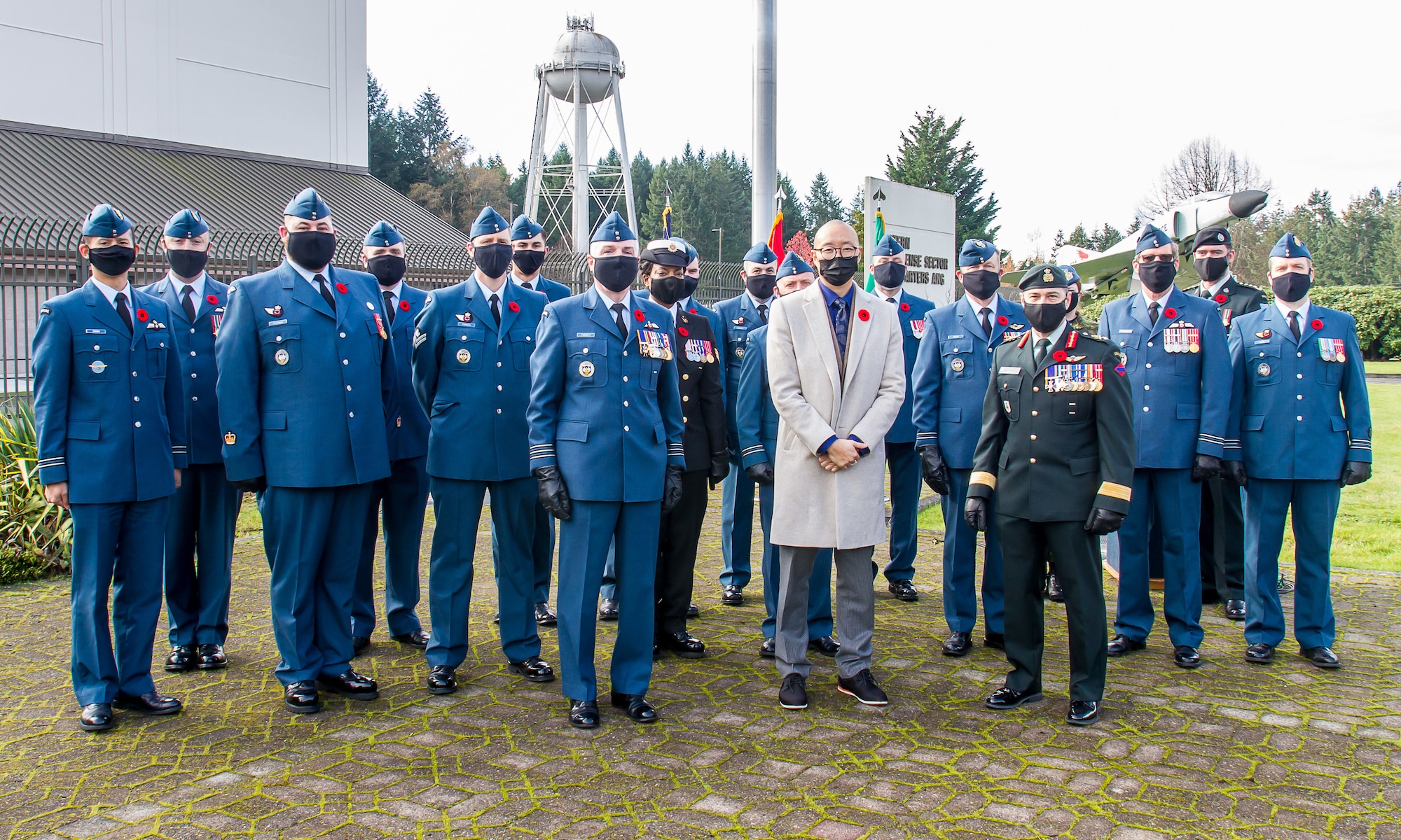 Canadian Detachment members poise for a group picture