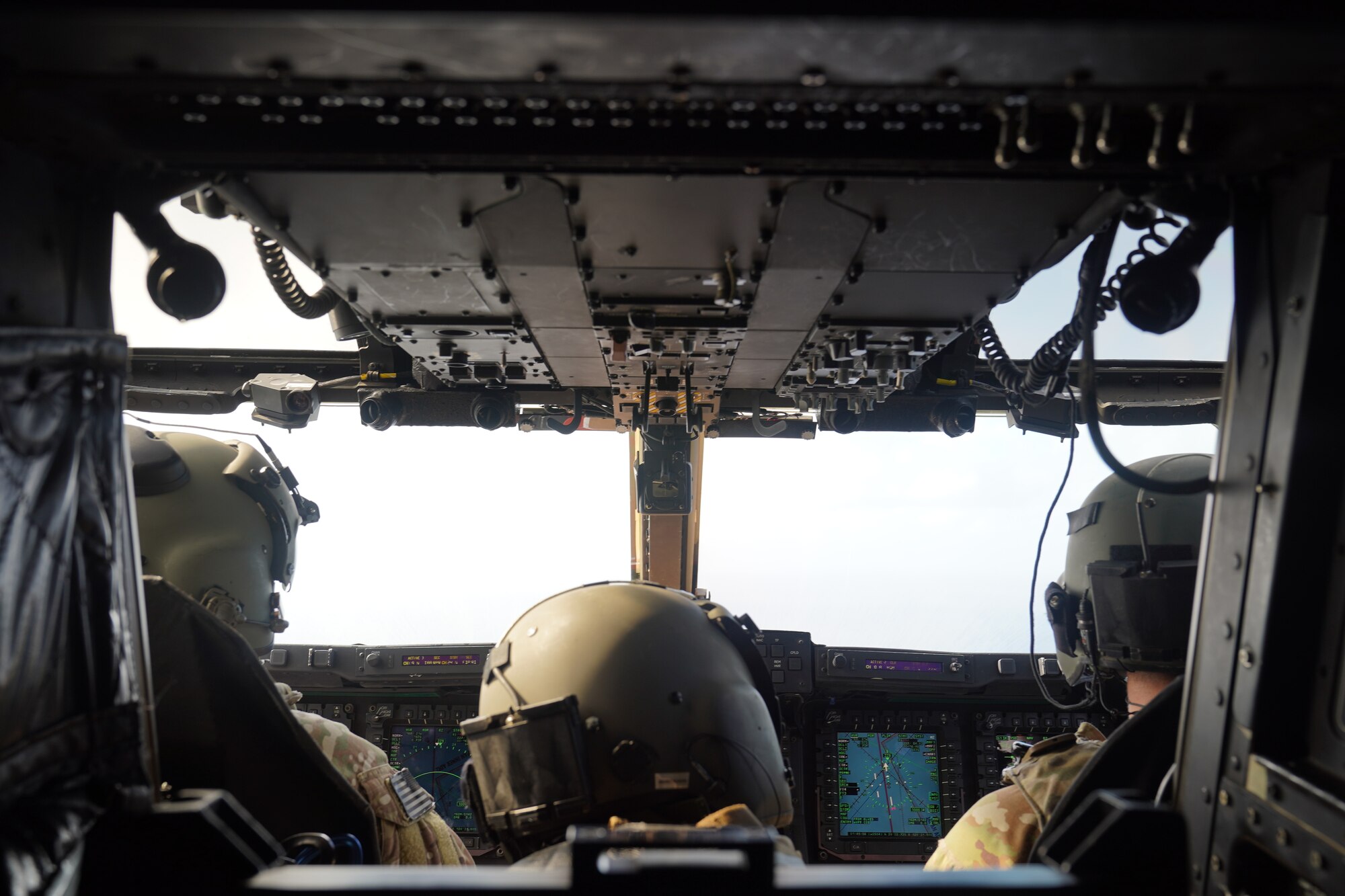 Airmen with the 21st Special Operations Squadron prepare to conduct tactical air-to-air refueling during search and rescue training off the coast of Okinawa, Japan, Nov. 1 9, 2020.