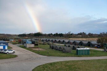 Site 16 at Royal Air Force Fairford, England, is one of the locations of the NATO Exercise Loyal Leda 2020 by the U.K.-based Allied Rapid Reaction Corp (ARRC). Allied Land Command (LANDCOM) conducted a combat readiness evaluation on the NATO Headquarters Allied Rapid Reaction Corp (ARRC) during LOLE20, which took place at RAF Fairford and South Cerney, England, Nov. 9-19, 2020. This was a complex multi-domain exercise designed to test the war-fighting capabilities of the ARRC in a COVID-19 environment including combat operations. LOLE20 was a key NATO exercise to validate and certify the Gloucester-based ARRC as a NATO war-fighting corps at full operational readiness, capable of commanding up to 120,000 multinational troops across a full spectrum of military operations. (U.S. Air Force photo by Senior Airman Jennifer Zima)