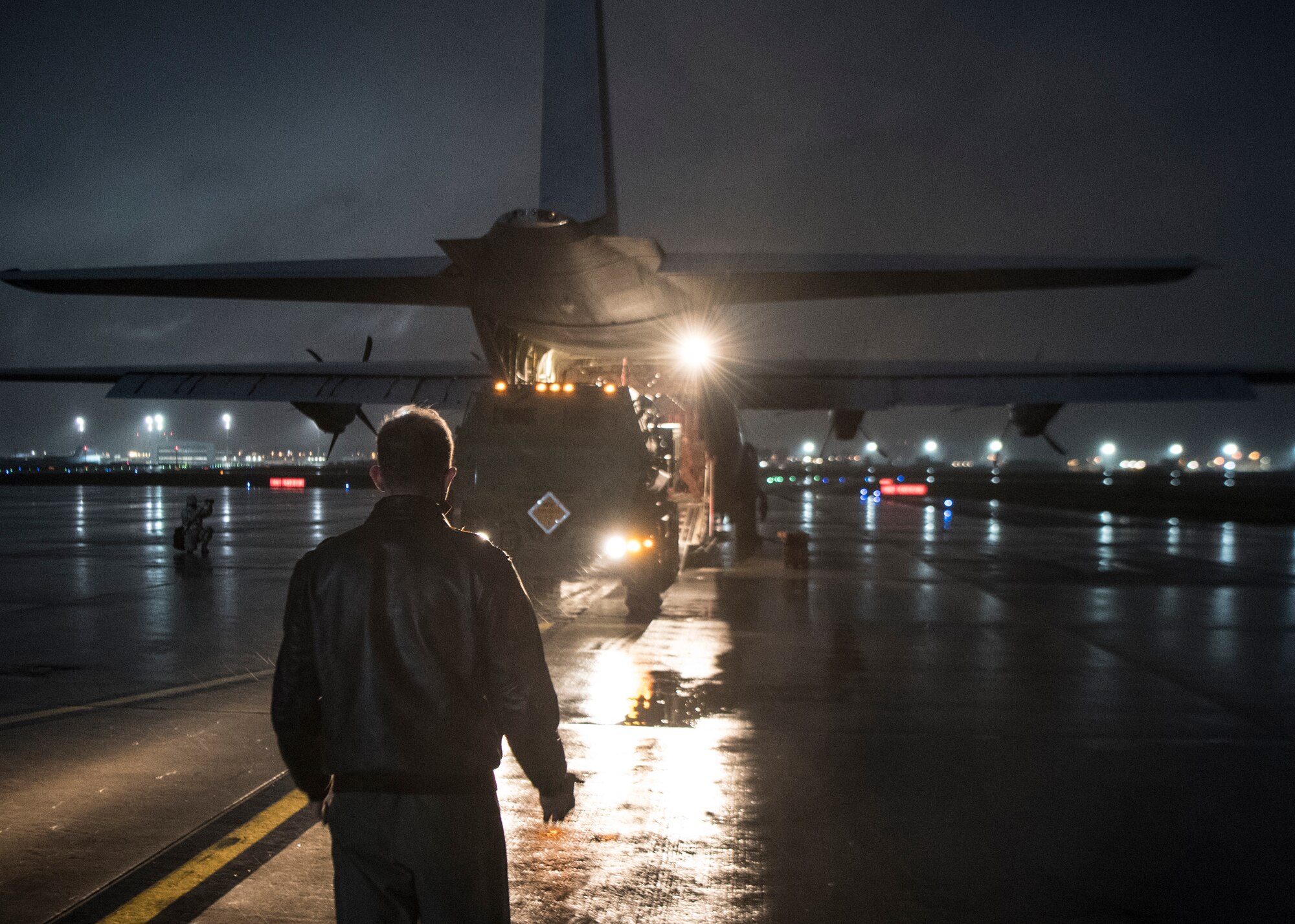 Members of the 37th Airlift Squadron and 41st Field Artillery Brigade worked together to load and transport a High Mobility Artillery Rocket System for exercise Rapid Falcon.