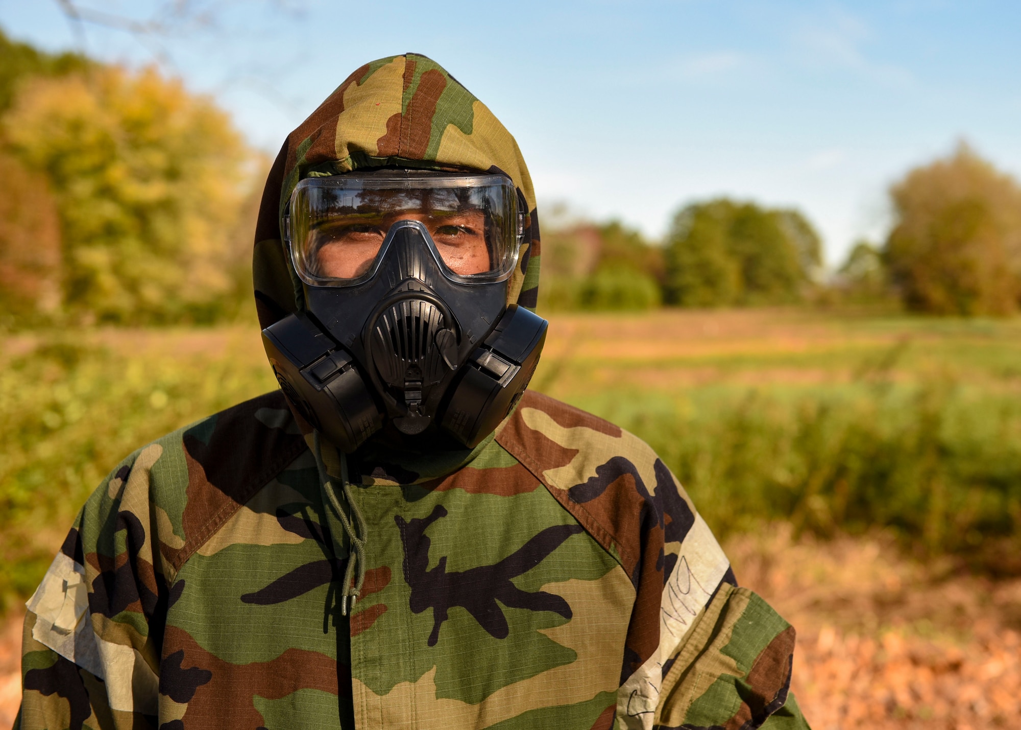 Airman posing for photo