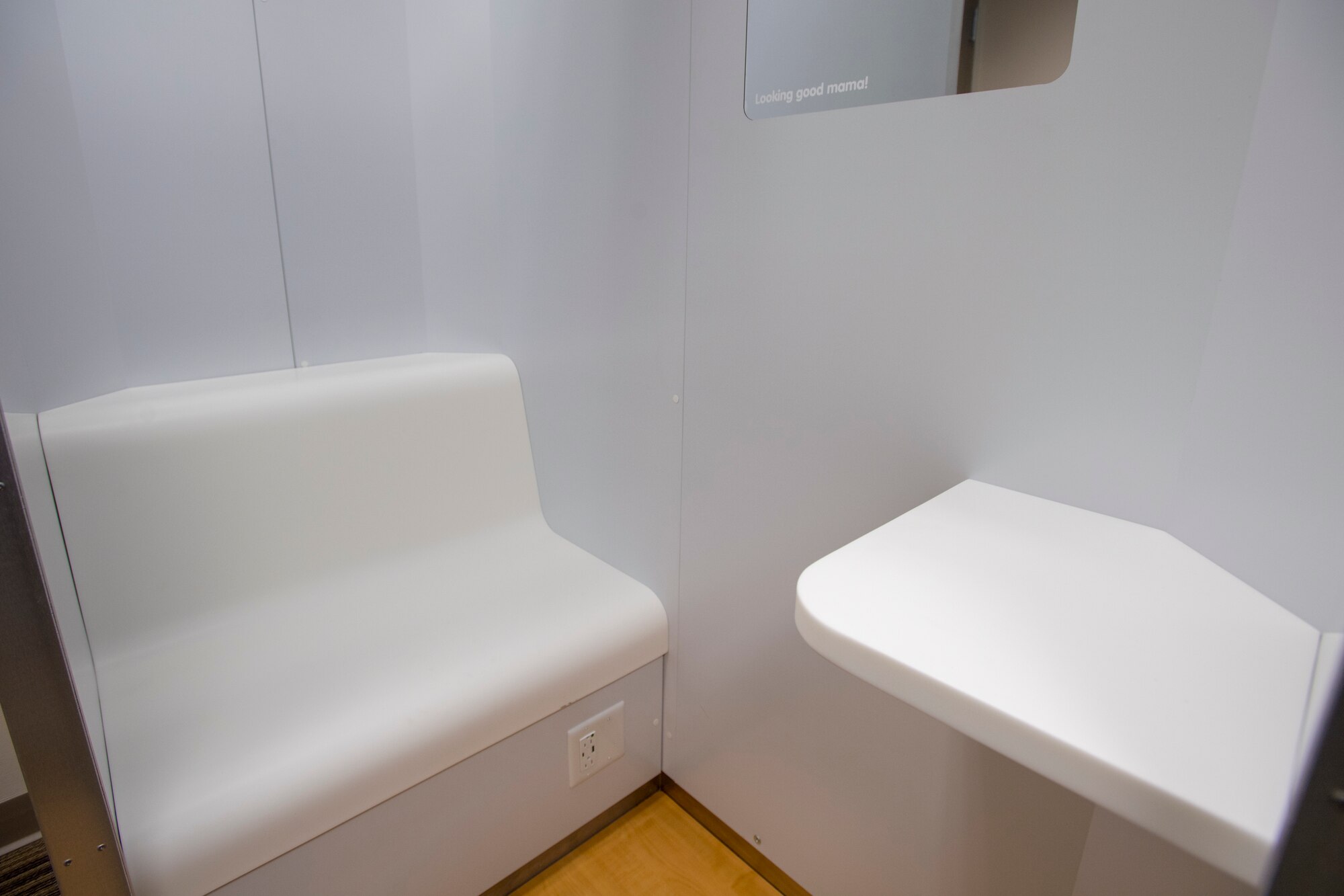 The interior of Mamava Solo Pod
