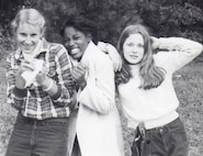 IMAGE: DAHLGREN, Va. – Duanna ‘Kimberly’ Tanner – keynote speaker at the 2020 Naval Surface Warfare Center Dahlgren Division virtual Veterans Day Observance – is pictured, middle, with classmates while she attended the Stuart all-girls school before she embraced a new life as a hard-charging Marine. “We’re entitled to modify our personal branding to support the current environment that we live in,” said Tanner, a Marine Corps veteran and Marine Corps Systems Command project manager, who encouraged veterans, government employees and contractors tuning in via Teams to rebrand themselves while transitioning throughout their careers. (Photo courtesy of Duanna ‘Kimberly’ Tanner/Released)