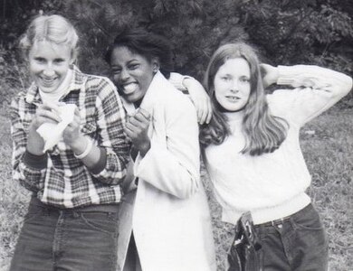 IMAGE: DAHLGREN, Va. – Duanna ‘Kimberly’ Tanner – keynote speaker at the 2020 Naval Surface Warfare Center Dahlgren Division virtual Veterans Day Observance – is pictured, middle, with classmates while she attended the Stuart all-girls school before she embraced a new life as a hard-charging Marine. “We’re entitled to modify our personal branding to support the current environment that we live in,” said Tanner, a Marine Corps veteran and Marine Corps Systems Command project manager, who encouraged veterans, government employees and contractors tuning in via Teams to rebrand themselves while transitioning throughout their careers. (Photo courtesy of Duanna ‘Kimberly’ Tanner/Released)