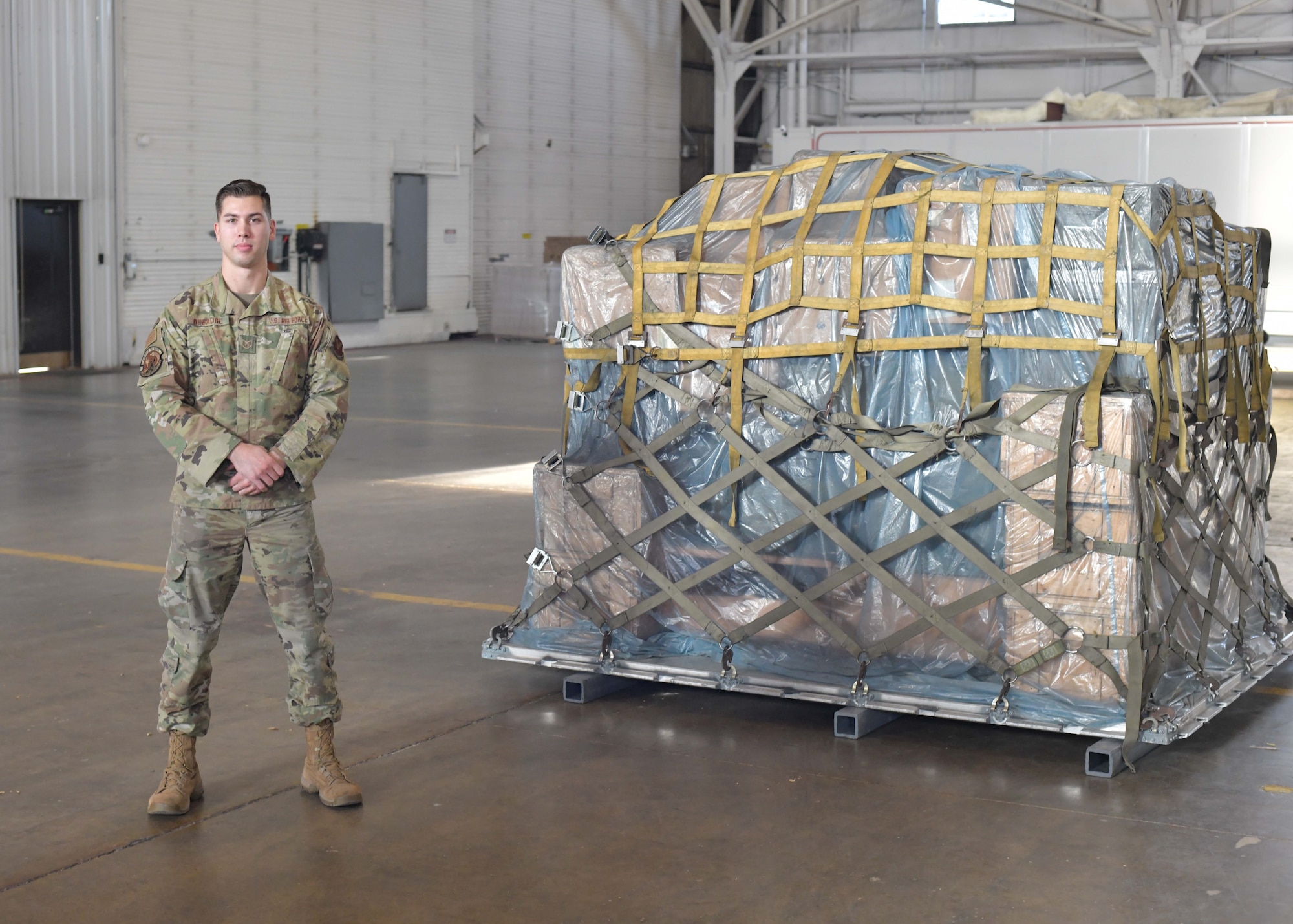 Staff Sergeant Theodore Debauge is an air transportation specialist with the 5th Logistics Readiness Squadron Air Transportation Function. In his position he oversees the transfer of cargo and passengers from start to finish. Debauge is an essential part of the planning phase right down to the execution phase.