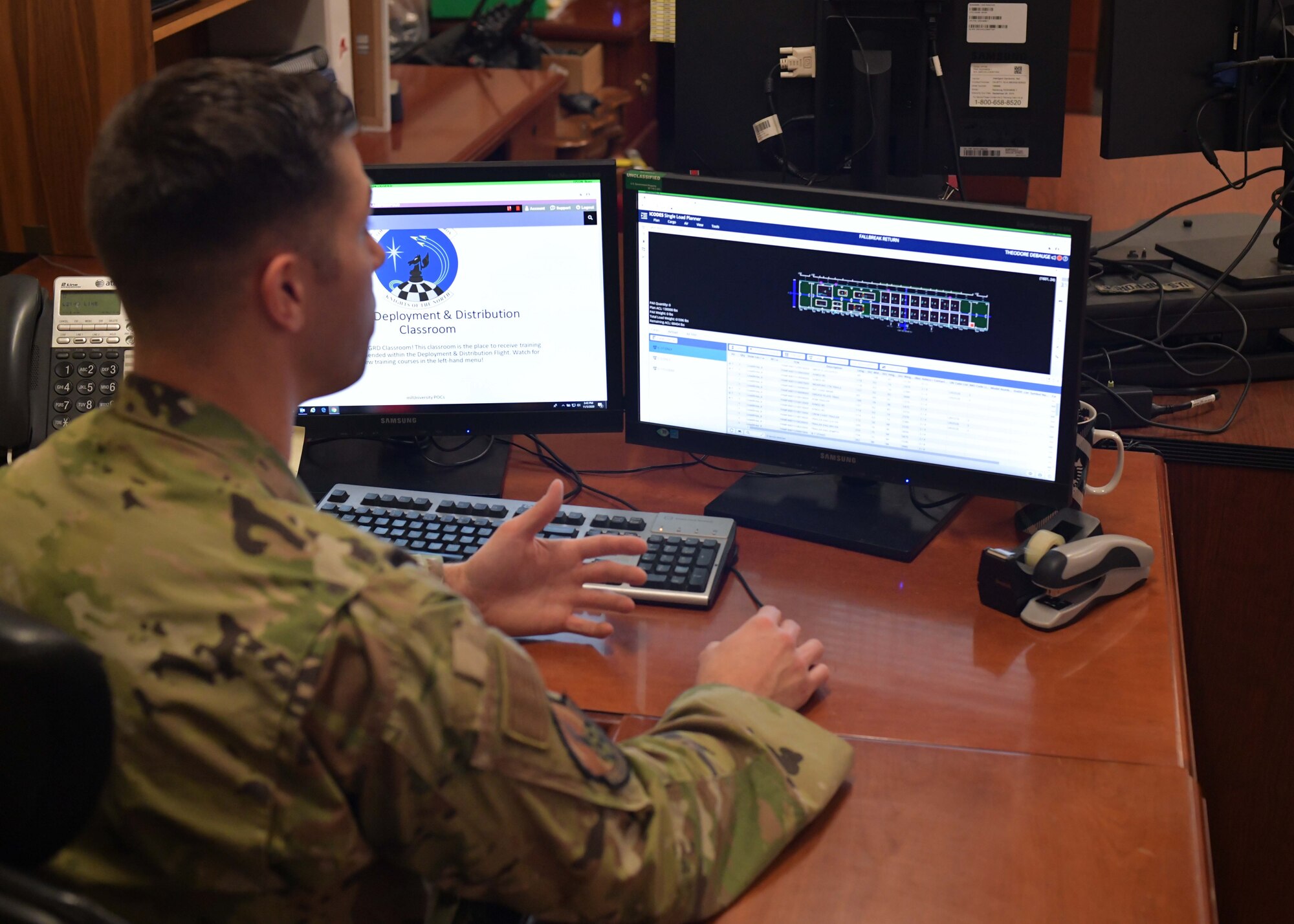 Staff Sergeant Theodore Debauge is an air transportation specialist with the 5th Logistics Readiness Squadron Air Transportation Function. In his position he oversees the transfer of cargo and passengers from start to finish. Debauge is an essential part of the planning phase right down to the execution phase.