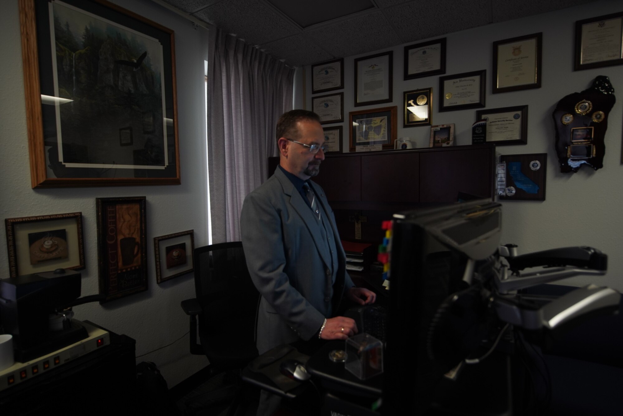 Tim Rose is a veteran who works on Minot Air Force Base and is the Chief of Information Protection for the 5th Bomb Wing.He is responsible for information security and handles clearances, classified materials as well as working with contractors who have access to classified materials