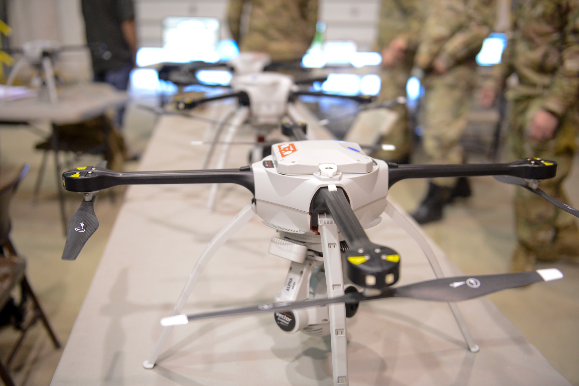 U.S. Air Force civil engineers fly a Small Unmanned Aircraft System during a newly adopted Rapid Airfield Damage Assessment System training course at Joint Base Elmendorf-Richardson, Alaska, Nov. 17, 2020. Throughout the first week of training, Airmen focused on learning to fly the SUAS. During the second week they learned to fly the RADAS mission while using the SUAS systems. (U.S. Air Force photo by Airman 1st Class Jordan Smith)