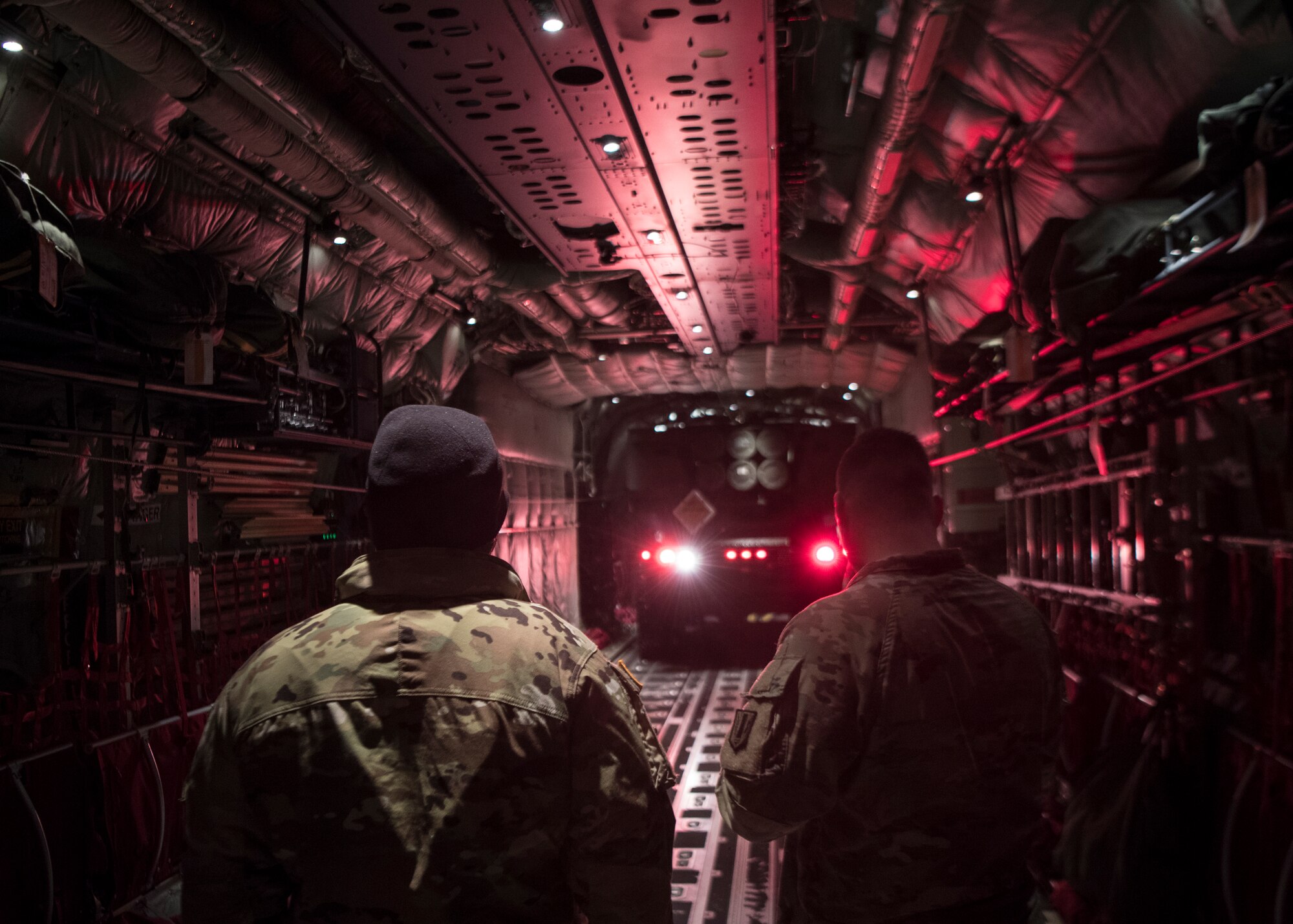 Members of the 37th Airlift Squadron and 41st Field Artillery Brigade worked together to load and transport a High Mobility Artillery Rocket System for exercise Rapid Falcon.