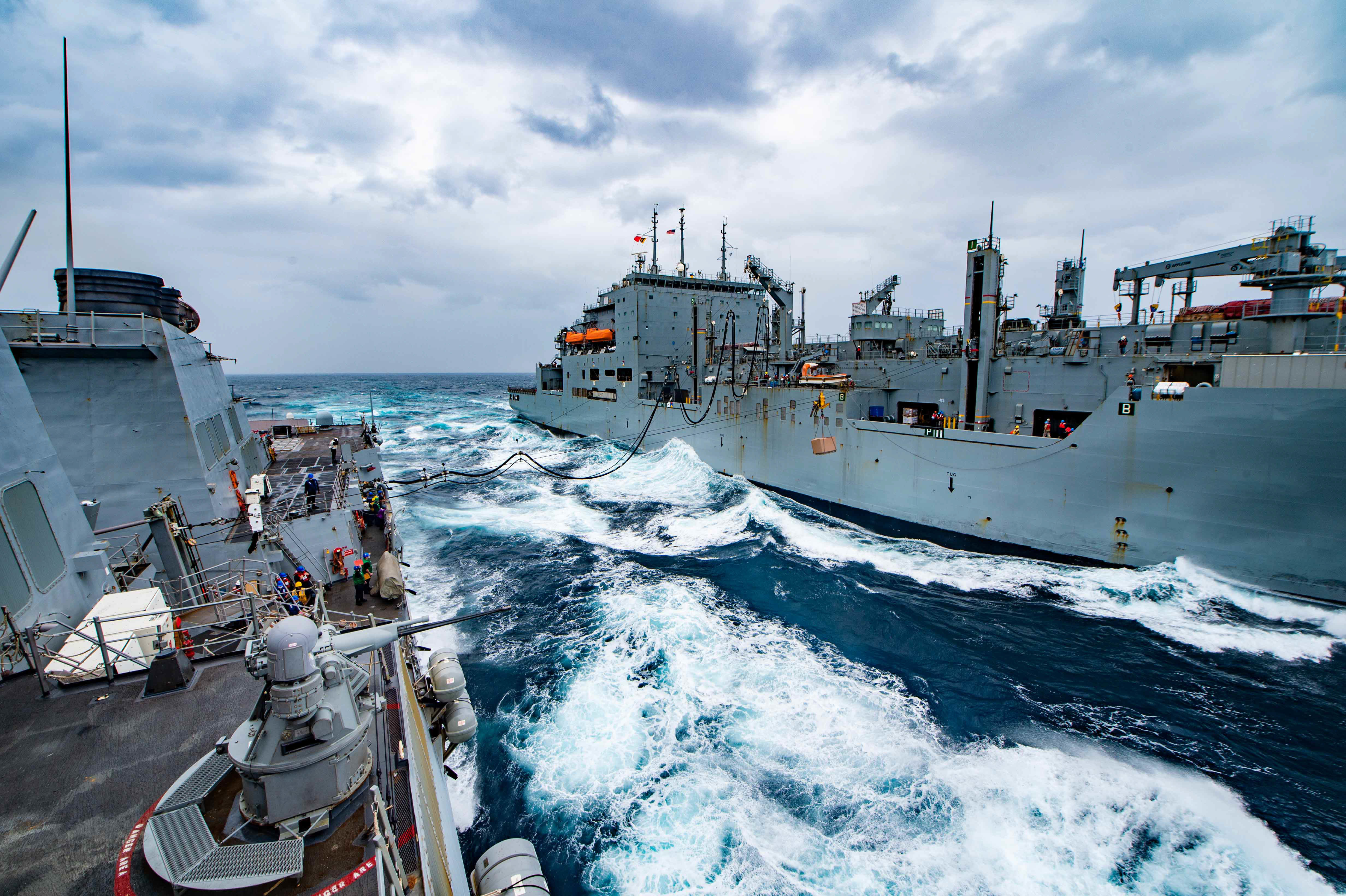 The USS Winston S. Churchill (DDG 81) operates in the Gulf of Aden.