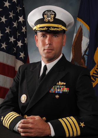 Studio portrait of Captain Michael D. Brasseur.