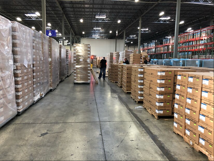 Phot of kits in warehouse