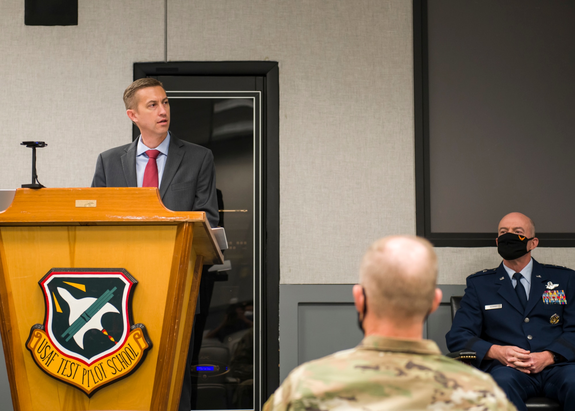 Christopher Klug, the new Multi-Domain Test Force Detachment 1 director, says remarks at the MDTF activation ceremony.