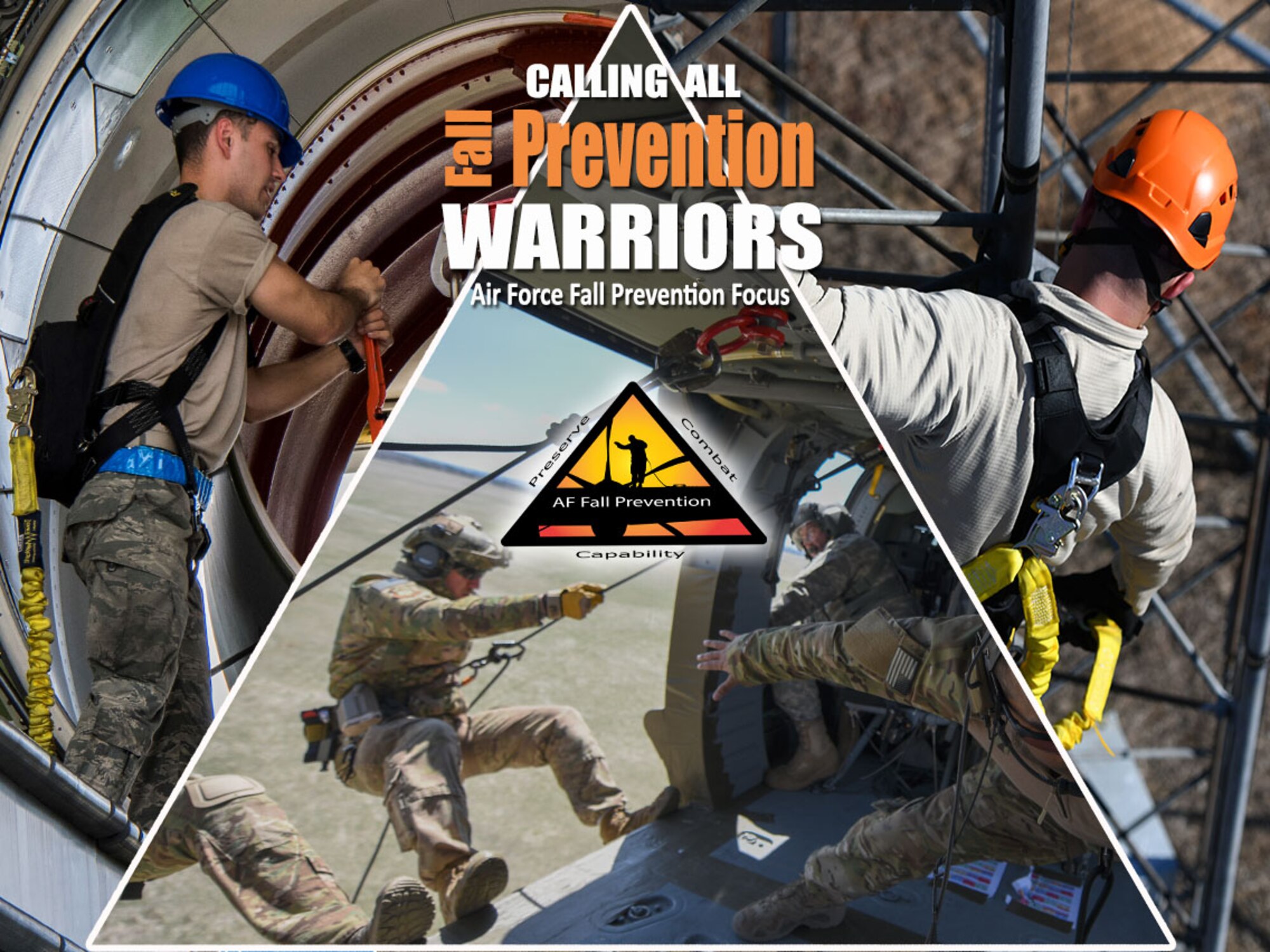 Falls can happen in several different ways and prevention can be practiced. Not just for the upcoming fall season, but also year round. (U.S. Air Force courtesy image from Air Force Safety Center)