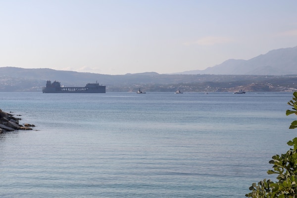 NAVAL SUPPORT ACTIVITY SOUDA BAY, Greece; USS Hershel “Woody” Williams (ESB 4)