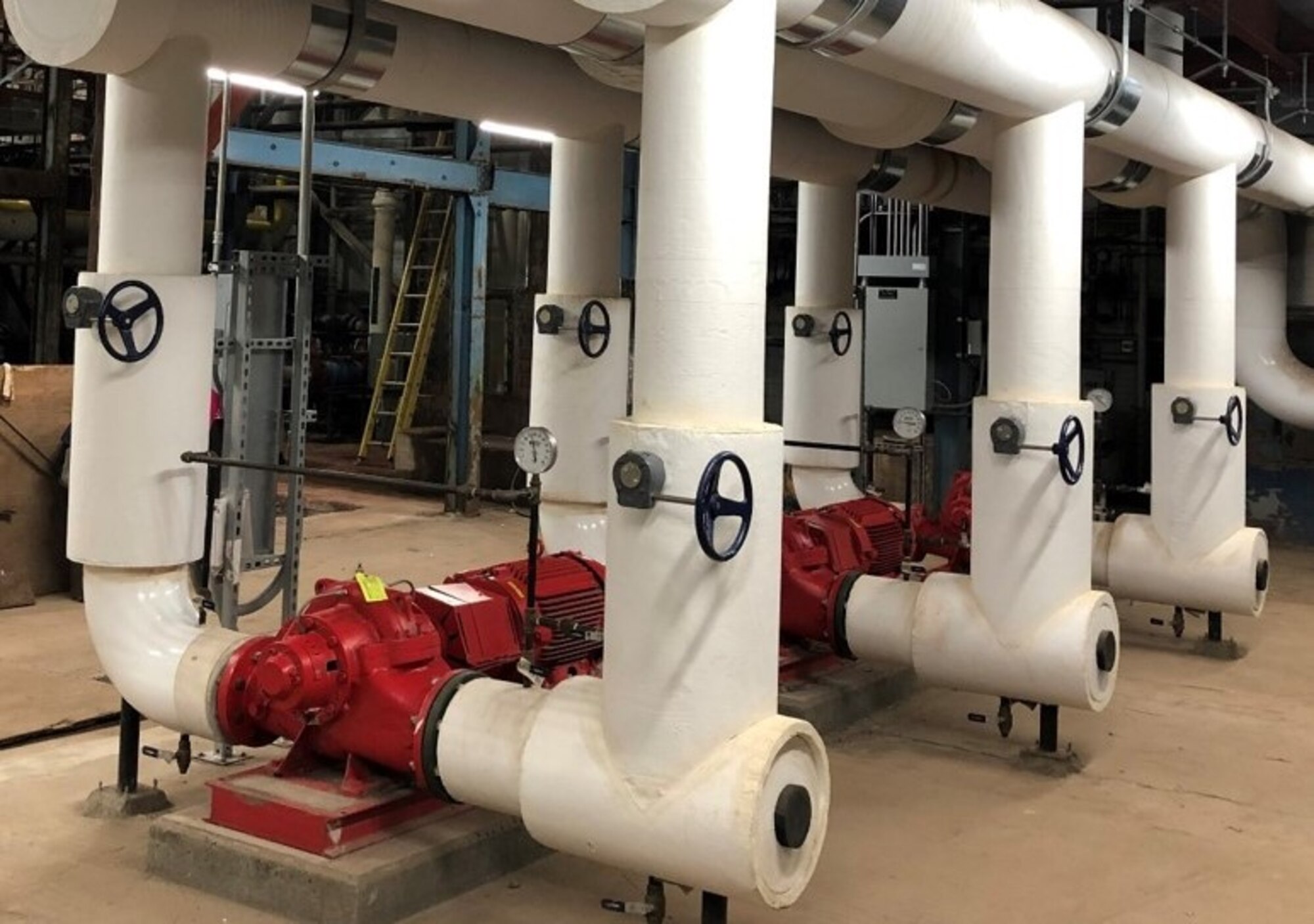 New boiler pumps