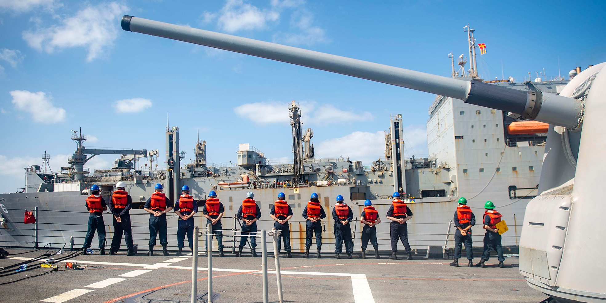 Replenishment-at-sea with USNS Amelia Earhart