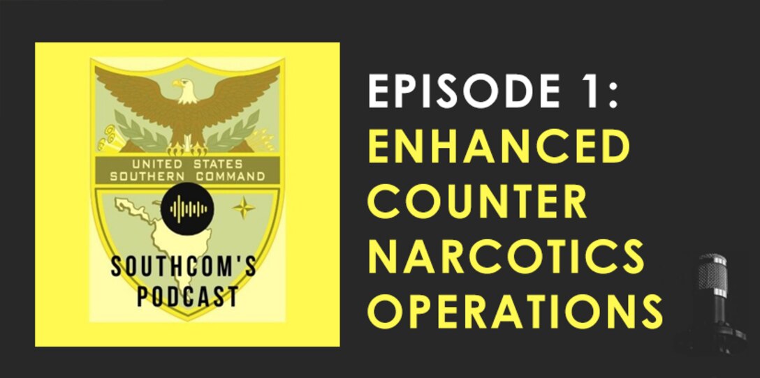 Graphic: SOUTHCOM Podcast promo.
