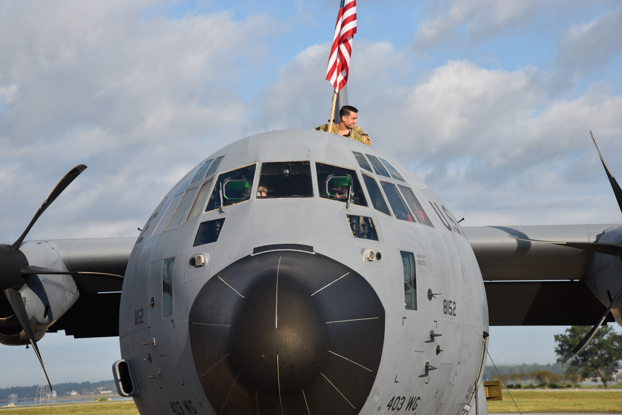 Members of the 403rd Wing from the 815th Airlift Squadron, the 403rd Operational Support Squadron, the 803rd Aircraft Maintenance Squadron and other support personnel have been deployed to Southwest Asia in support of Operations Inherent Resolve and Freedom Sentinel. (U.S. Air Force photo by Lt. Col. Marnee A.C. Losurdo)