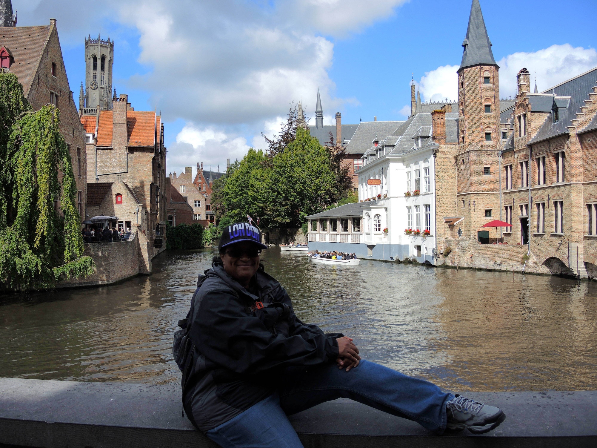 Candy Knight, Public Affairs Specialist for Headquarters Fourth Air Force, poses for a photo during a trip to Bruges, Belgium. (Courtesy photo by Candy Knight)