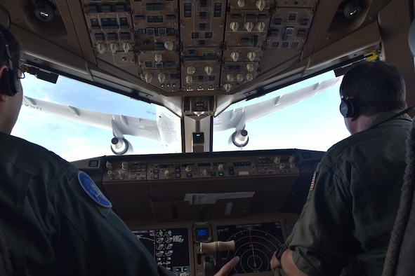 A KC-46A Pegasus piloted by members or 905th Air Refueling Squadron lands on the fligthline Oct. 3, 2020, at McConnell Air Force Base, Kan.  This was the inaugural 905th ARS flight at McConnell.  The 905th ARS is one of three Reserve air refueling squadrons here. The squadron reactivated at McConnell after a ten-year hiatus in May 2019.