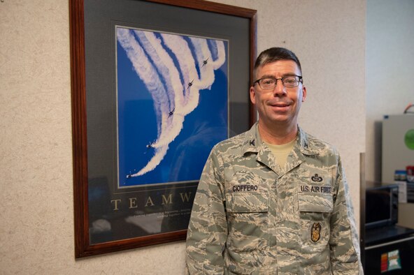 Col. Kyle Cioffero, 434th Air Refueling Wing inspector general, poses for a photo on Grissom Air Reserve Base, Indiana, on Oct. 3, 2020. Cioffero recently arrived at Grissom and will be performing as the new inspector general. (U.S. Air Force photo by Staff Sgt. Michael Hunsaker)