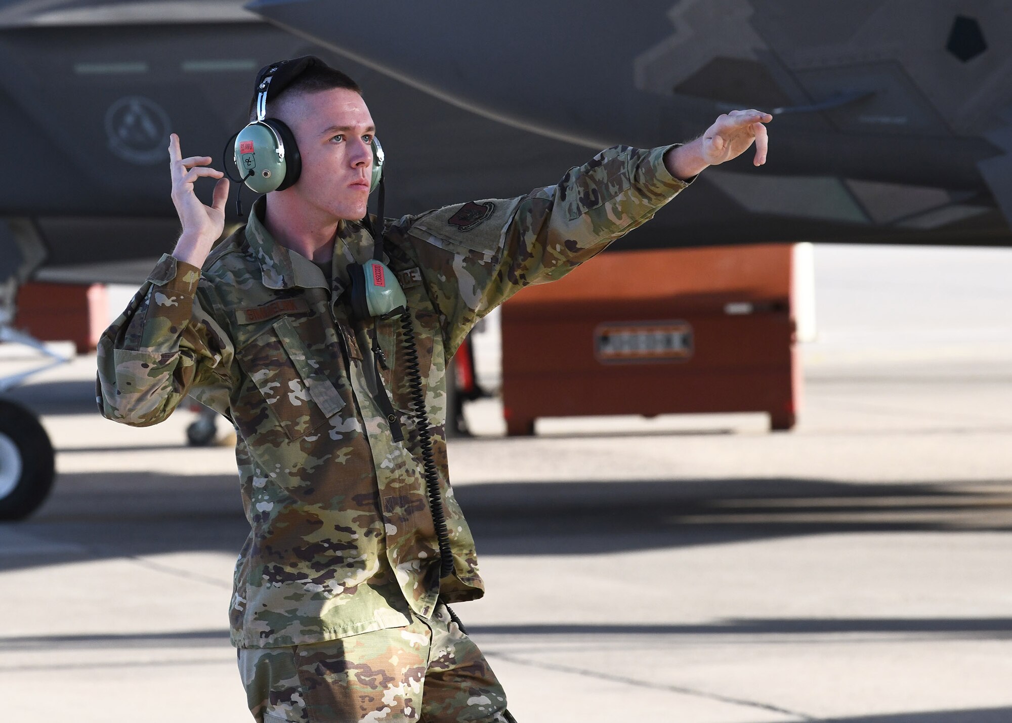 Reserve Citizen Airmen from the 944th Fighter Wing at Luke Air Force Base, Arizona, executed an F-35 Lightning II Missing Man formation flyover October 2, 2020. The mission over the Arizona State Capitol paid tribute to the late Maj. George Washington Biggs, U.S. Air Force (Ret.).