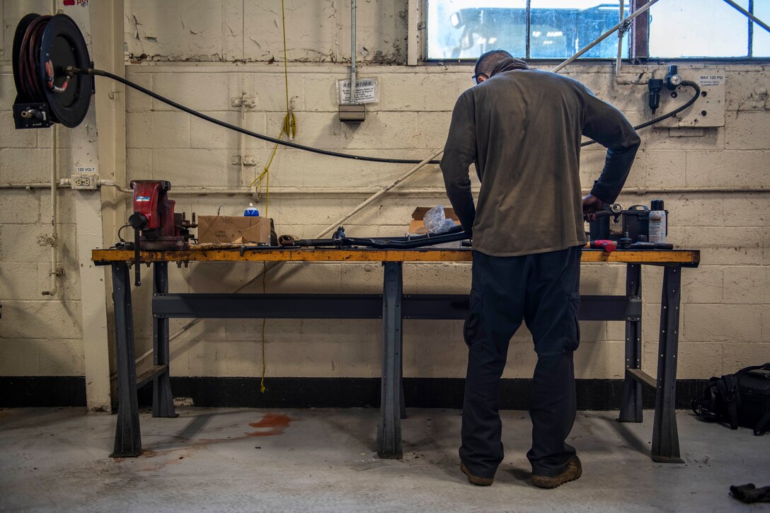 The 4 LRS Vehicle Maintenance team inspects and repairs vehicles across the installation to keep the wing ready and lethal.