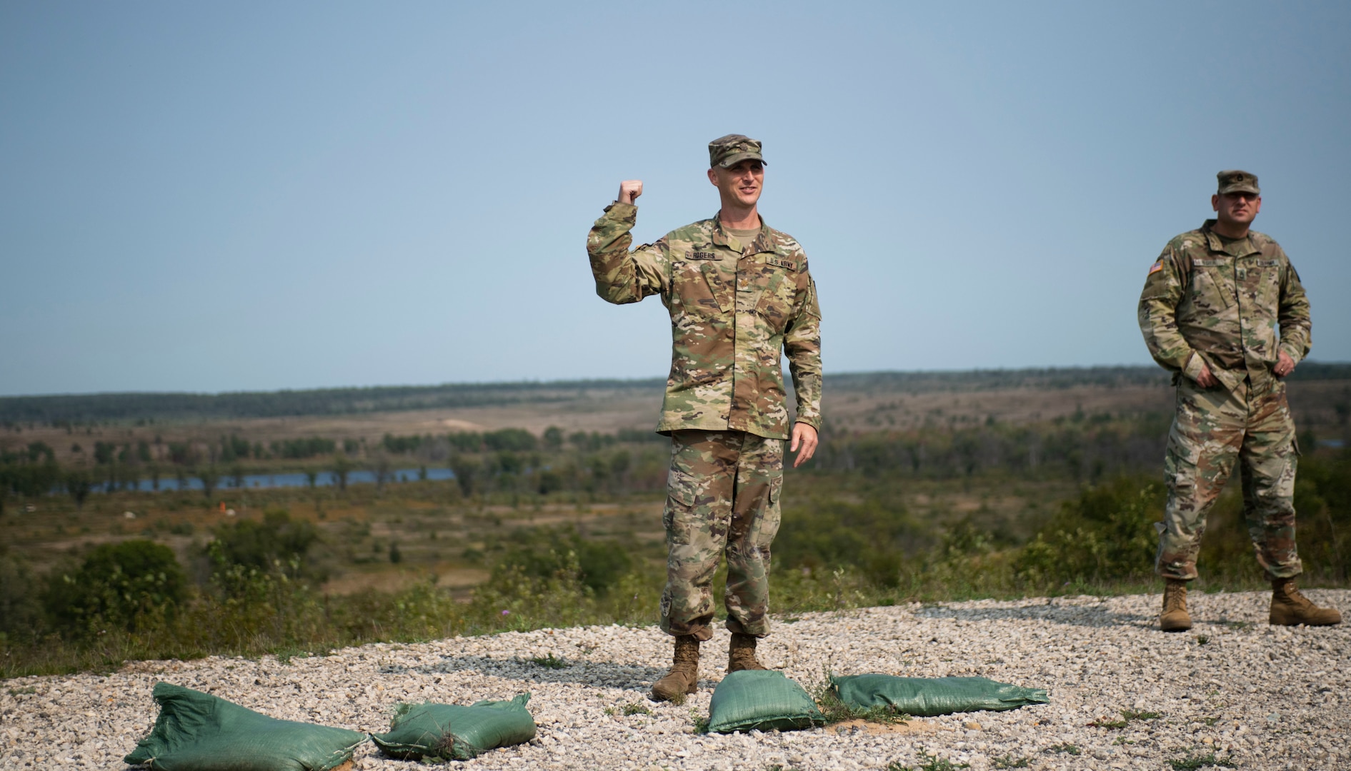 Camp Grayling hosts a pre-deployment site survey, attended by more than 30 representatives from multiple services and states,  to demonstrate the base’s training capabilities. Maj. Quinn Rodgers, director of operations for Camp Grayling, showcased the base’s 148,000 acres of training space.
