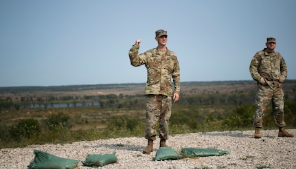 Camp Grayling hosts a pre-deployment site survey, attended by more than 30 representatives from multiple services and states,  to demonstrate the base’s training capabilities. Maj. Quinn Rodgers, director of operations for Camp Grayling, showcased the base’s 148,000 acres of training space.