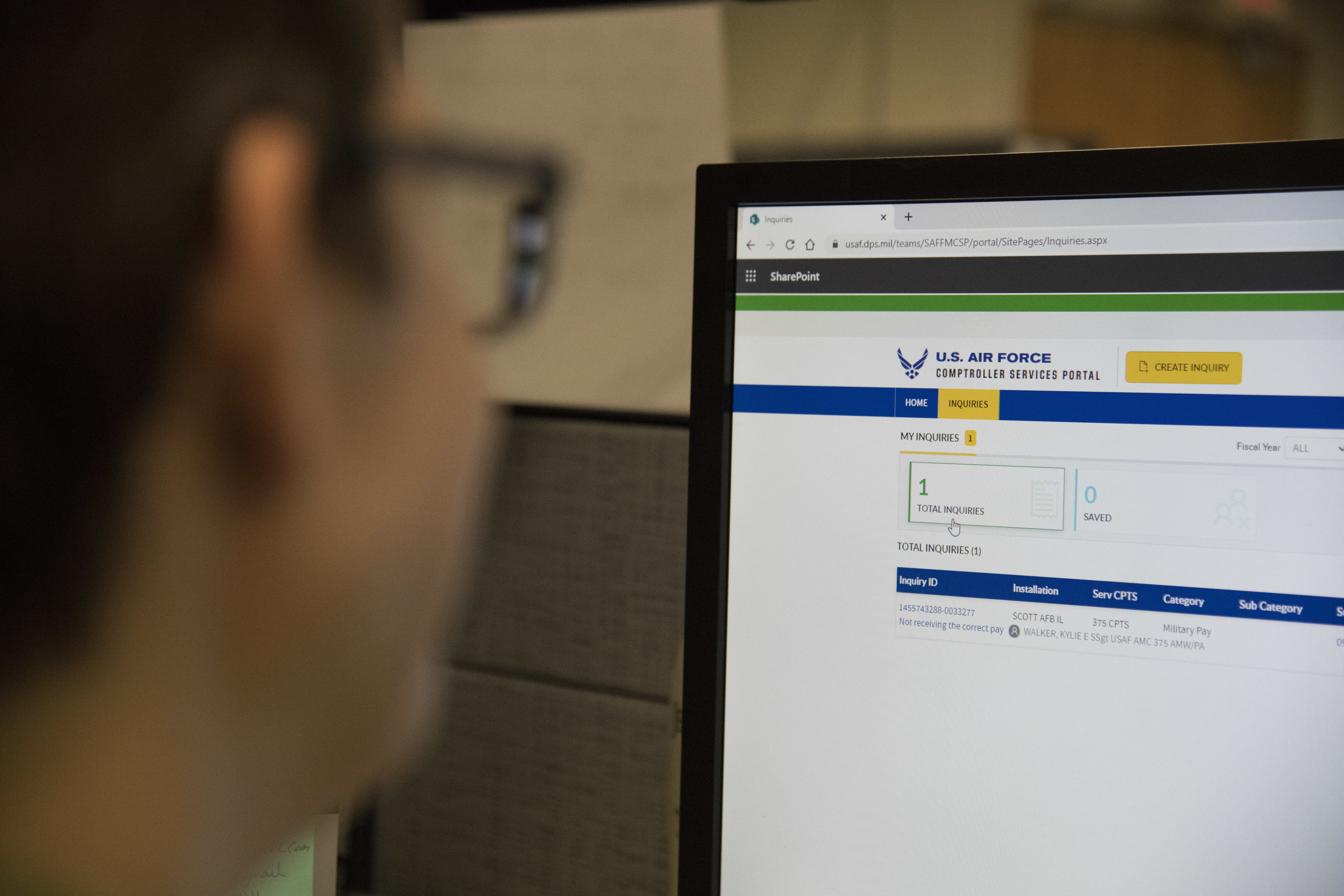 Scott Afb Adopts Air Force Wide Finance Customer Service Portal Scott Air Force Base Article Display