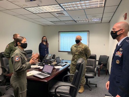 Colonel Pabon, TPS Commandant with Major General Azzano, Air Force Test Center Commander