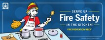 The National Fire Protection Association, the official sponsor of Fire Prevention Week for more than 95 years, has announced “Serve Up Fire Safety in the Kitchen” as the theme for Fire Prevention Week, October 4-10, 2020. NFPA’s focus on cooking fire safety comes in response to home cooking fires representing the leading cause of U.S. home fires, with nearly half or 49-percent of all home fires involving cooking equipment; unattended cooking is the leading cause of these fires. (U.S. Marine Corps photo by National Fire Protection Association).