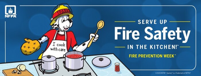 The National Fire Protection Association, the official sponsor of Fire Prevention Week for more than 95 years, has announced “Serve Up Fire Safety in the Kitchen” as the theme for Fire Prevention Week, October 4-10, 2020. NFPA’s focus on cooking fire safety comes in response to home cooking fires representing the leading cause of U.S. home fires, with nearly half or 49-percent of all home fires involving cooking equipment; unattended cooking is the leading cause of these fires. (U.S. Marine Corps photo by National Fire Protection Association).