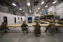 Maj. Gen. Mike Lutton, 20th Air Force commander, speaks to 91st Missile Wing Airmen at Minot Air Force Base, North Dakota, Sep. 30,2020. Lutton shared personal experiences of his time in the Air Force and ideas to further improve Airmen camaraderie at Minot AFB and the Air
Force.
(U.S. Air Force photo by Airman First Class Jan K. Valle)