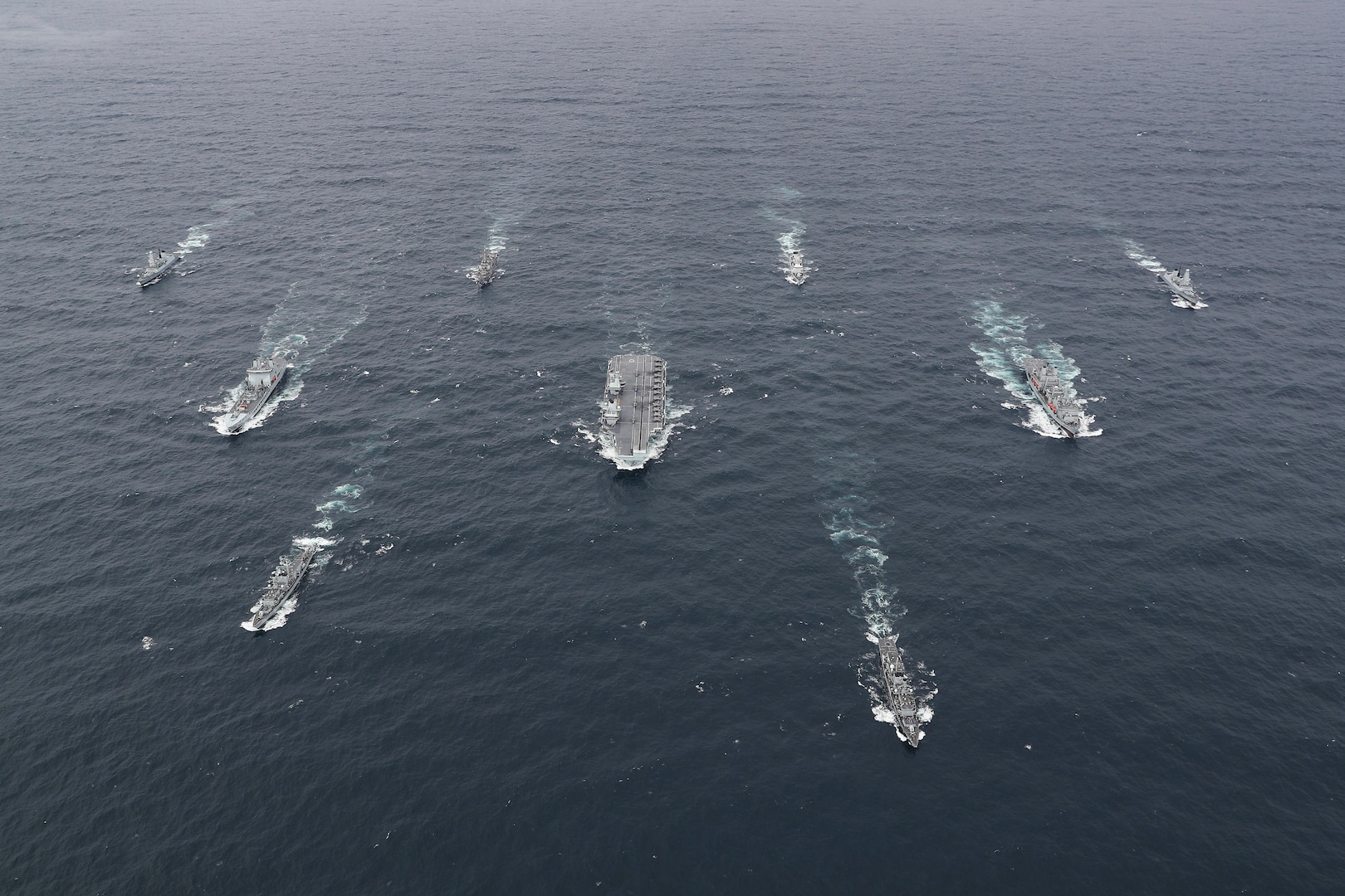 the-uk-royal-navy-bringing-9-ships-carrier-strike-formation-against