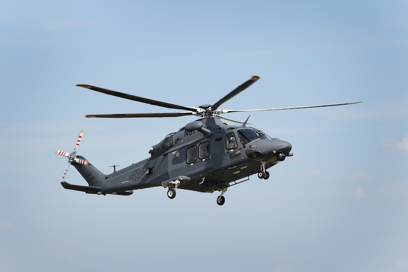 An MH-139A Grey Wolf prepares to land on an airfield in Richmond, Va., July 30, 2020.